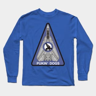 F14 Tomcat - VF143 Pukin' Dogs Long Sleeve T-Shirt